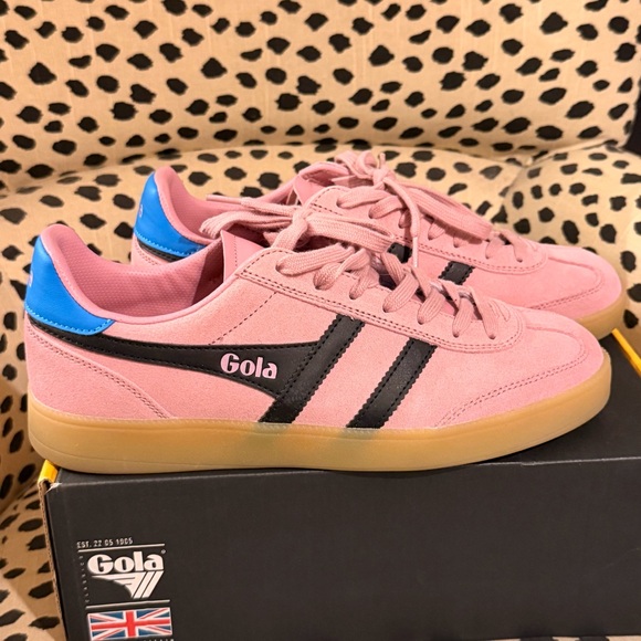 Gola Women's Pink and Black Sneakers - Picture 3 of 6